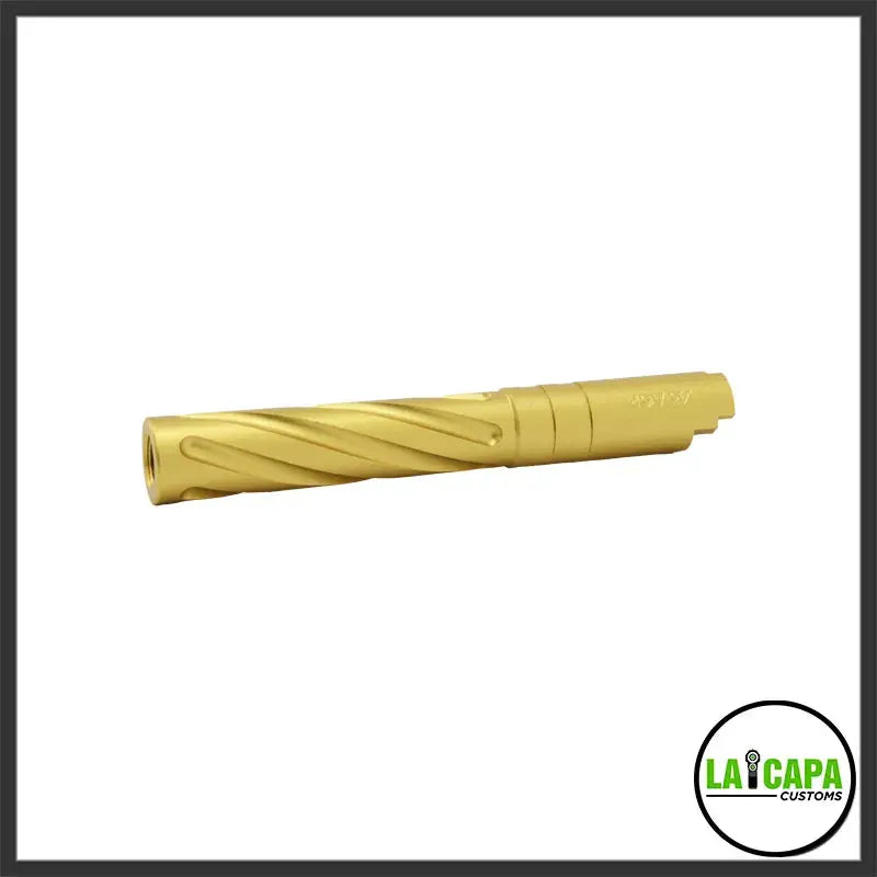 LA Capa Customs 5.1 Aluminum Tornado Threaded Outer Barrel - Gold lacapacustoms - Airsoft 