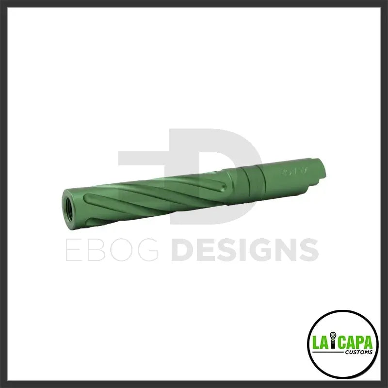 LA Capa Customs 5.1 Aluminum Tornado Threaded Outer Barrel - Green lacapacustoms - Airsoft 