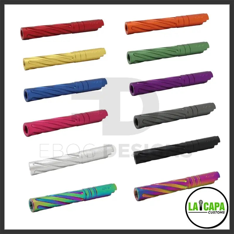 LA Capa Customs 5.1 Aluminum Tornado Threaded Outer Barrel - Green lacapacustoms - Airsoft 