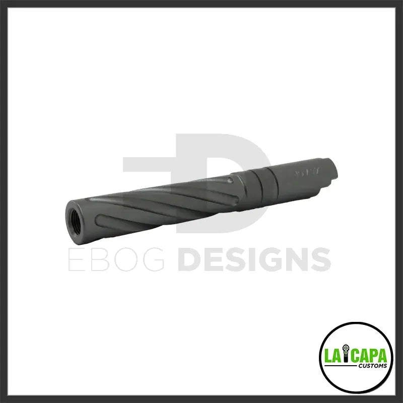 LA Capa Customs 5.1 Aluminum Tornado Threaded Outer Barrel - Grey lacapacustoms - Airsoft 