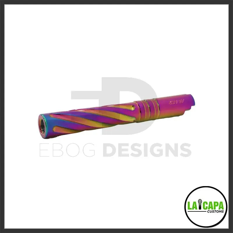 LA Capa Customs 5.1 Aluminum Tornado Threaded Outer Barrel - Rainbow lacapacustoms - Airsoft 
