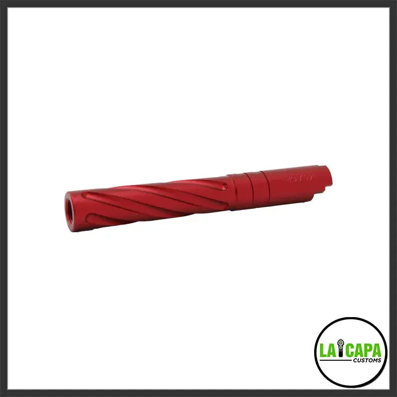 LA Capa Customs 5.1 Aluminum Tornado Threaded Outer Barrel - Red lacapacustoms - Airsoft 