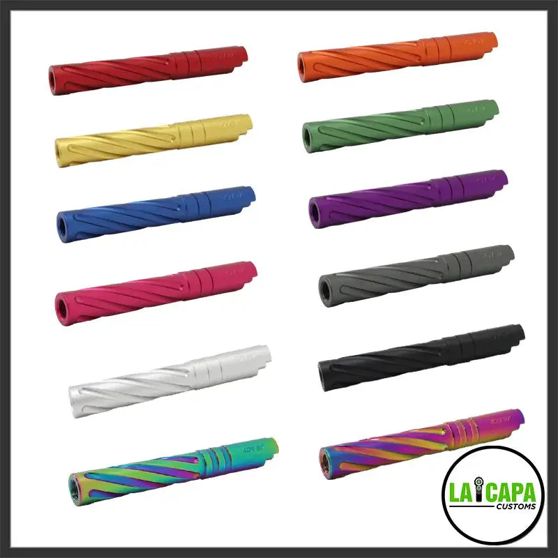 LA Capa Customs 5.1 Aluminum Tornado Threaded Outer Barrel - Silver lacapacustoms - Airsoft 