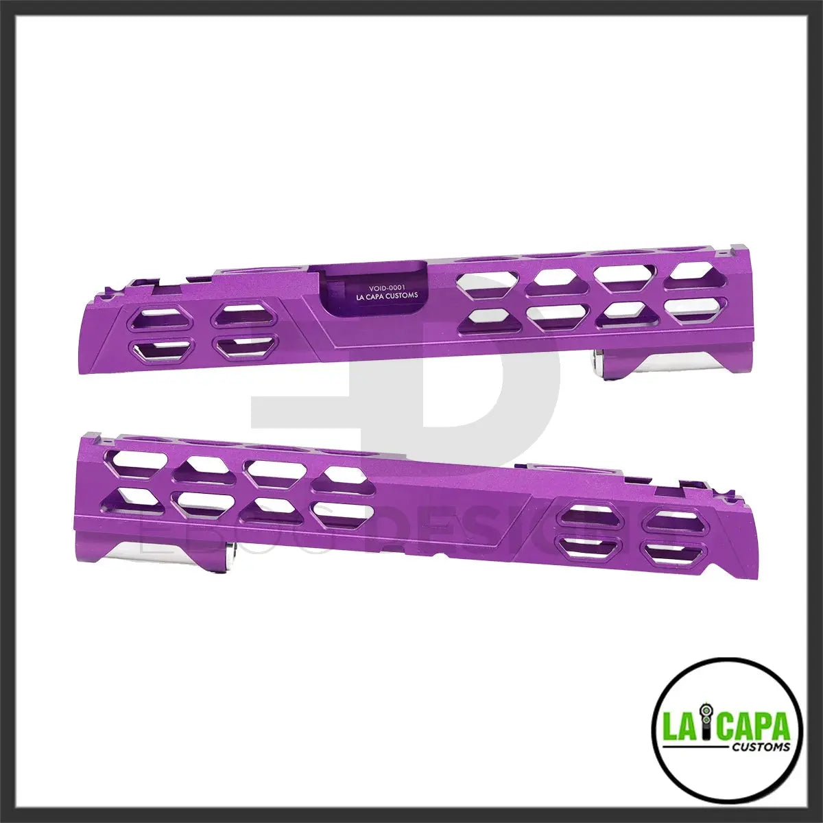 LA Capa Customs 5.1 “VOID” Aluminum Slide

- Purple Ebog Designs - Airsoft 