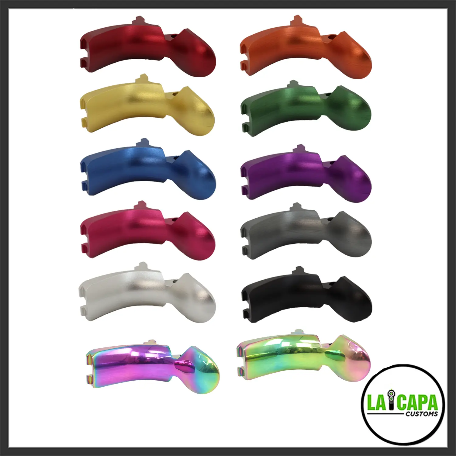 LA Capa Customs 7075 Grip Safety For Hi Capa - Rainbow lacapacustoms - Airsoft 