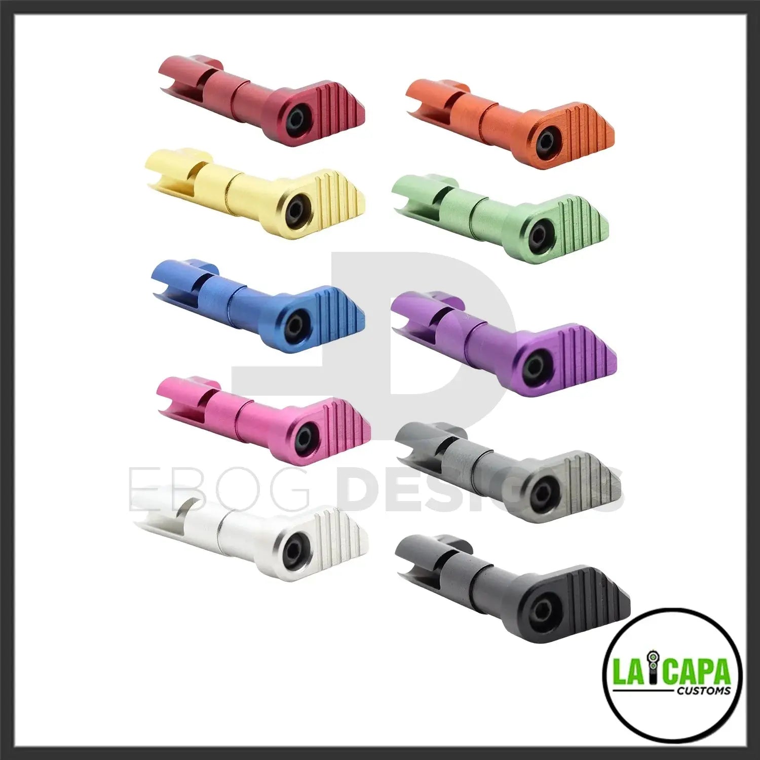 LA Capa Customs 7075 Magazine Catch for Hi Capa - Blue lacapacustoms - Airsoft 