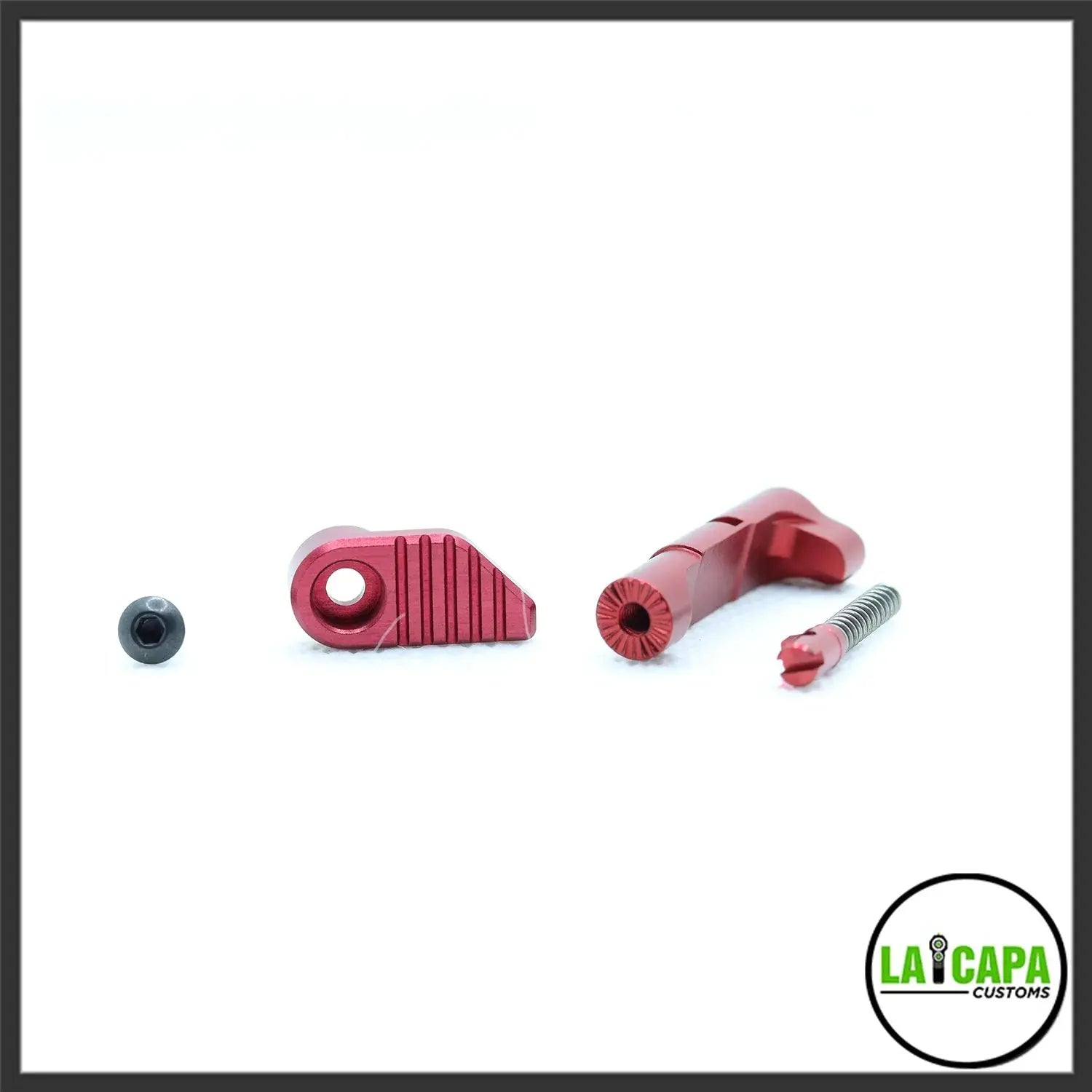 LA Capa Customs 7075 Magazine Catch for Hi Capa - Red lacapacustoms - Airsoft 