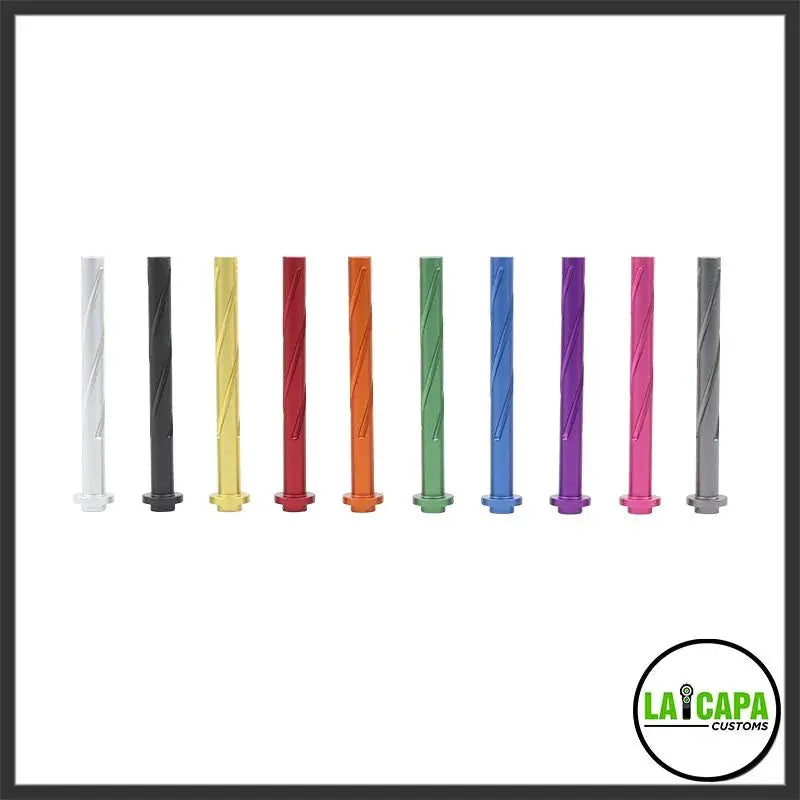 LA Capa Customs Duralumin 4.3 Tornado Guide Rod For Hi Capa - Rainbow (Green) lacapacustoms - Airsoft 