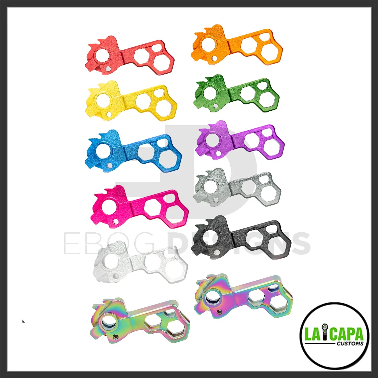 LA Capa Customs “HIVE” Duralumin Hammer for Hi Capa - Rainbow lacapacustoms - Airsoft 