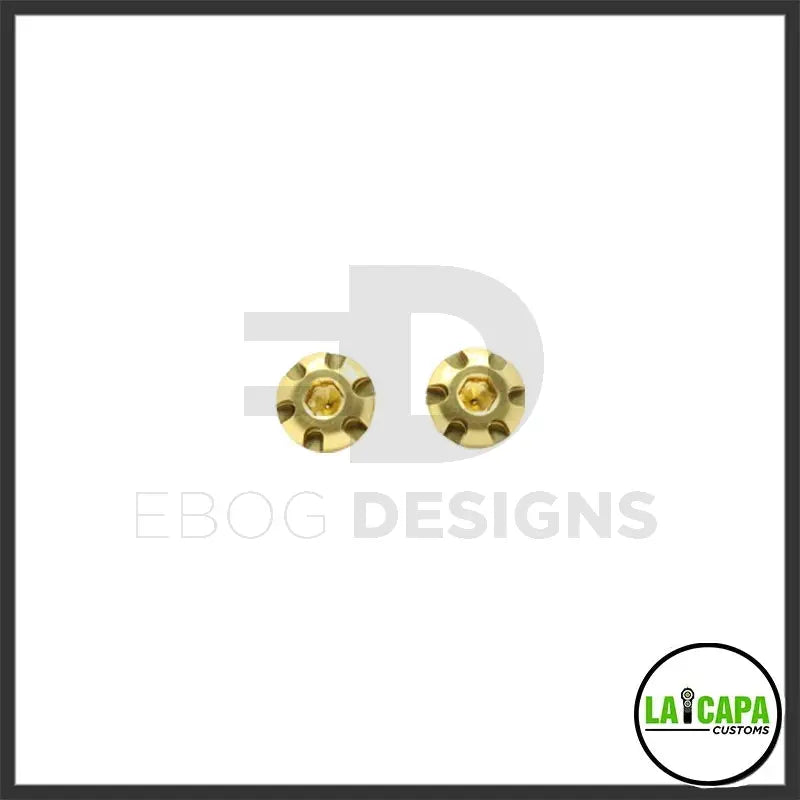 LA Capa Customs “S1” 7075 Aluminum Grip Screws For Hi Capa - Gold lacapacustoms - Airsoft 
