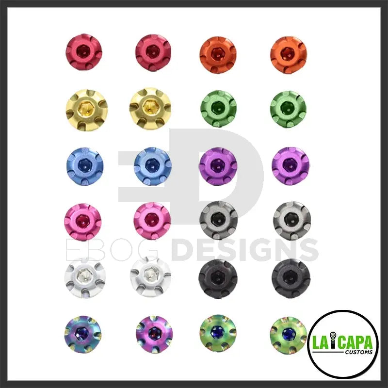 LA Capa Customs “S1” 7075 Aluminum Grip Screws For Hi Capa - Grey lacapacustoms - Airsoft 
