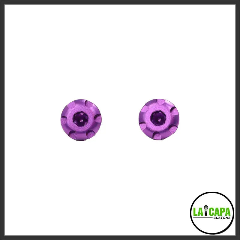 LA Capa Customs “S1” 7075 Aluminum Grip Screws For Hi Capa - Purple lacapacustoms - Airsoft 