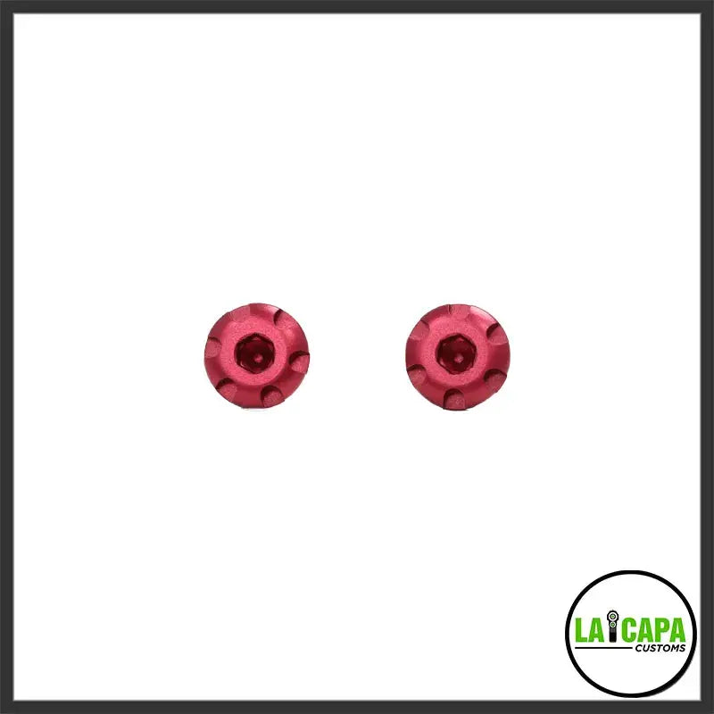 LA Capa Customs “S1” 7075 Aluminum Grip Screws For Hi Capa - Red lacapacustoms - Airsoft 