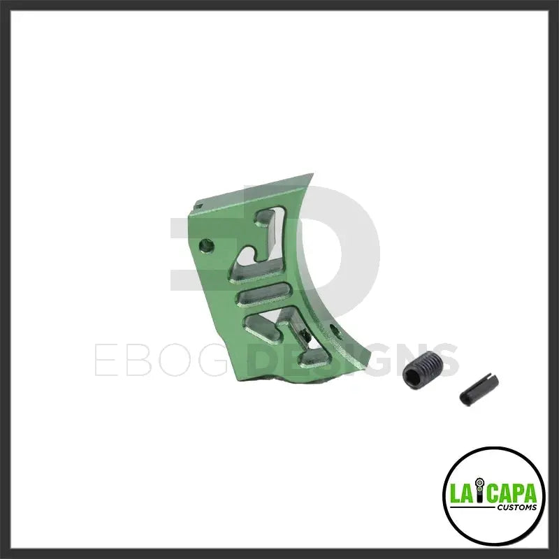 LA Capa Customs “S1” Curved Trigger For Hi Capa - Green lacapacustoms - Airsoft 