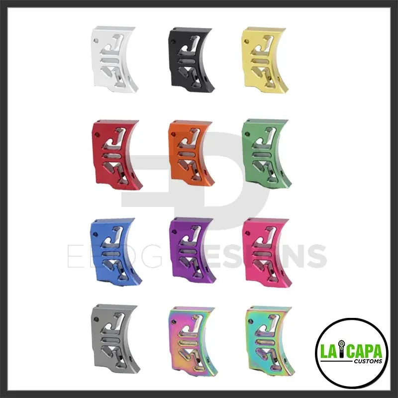 LA Capa Customs “S1” Curved Trigger For Hi Capa - Grey lacapacustoms - Airsoft 