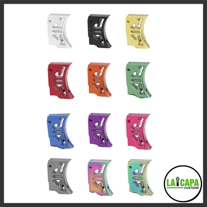LA Capa Customs “S1” Curved Trigger For Hi Capa - Red lacapacustoms - Airsoft 
