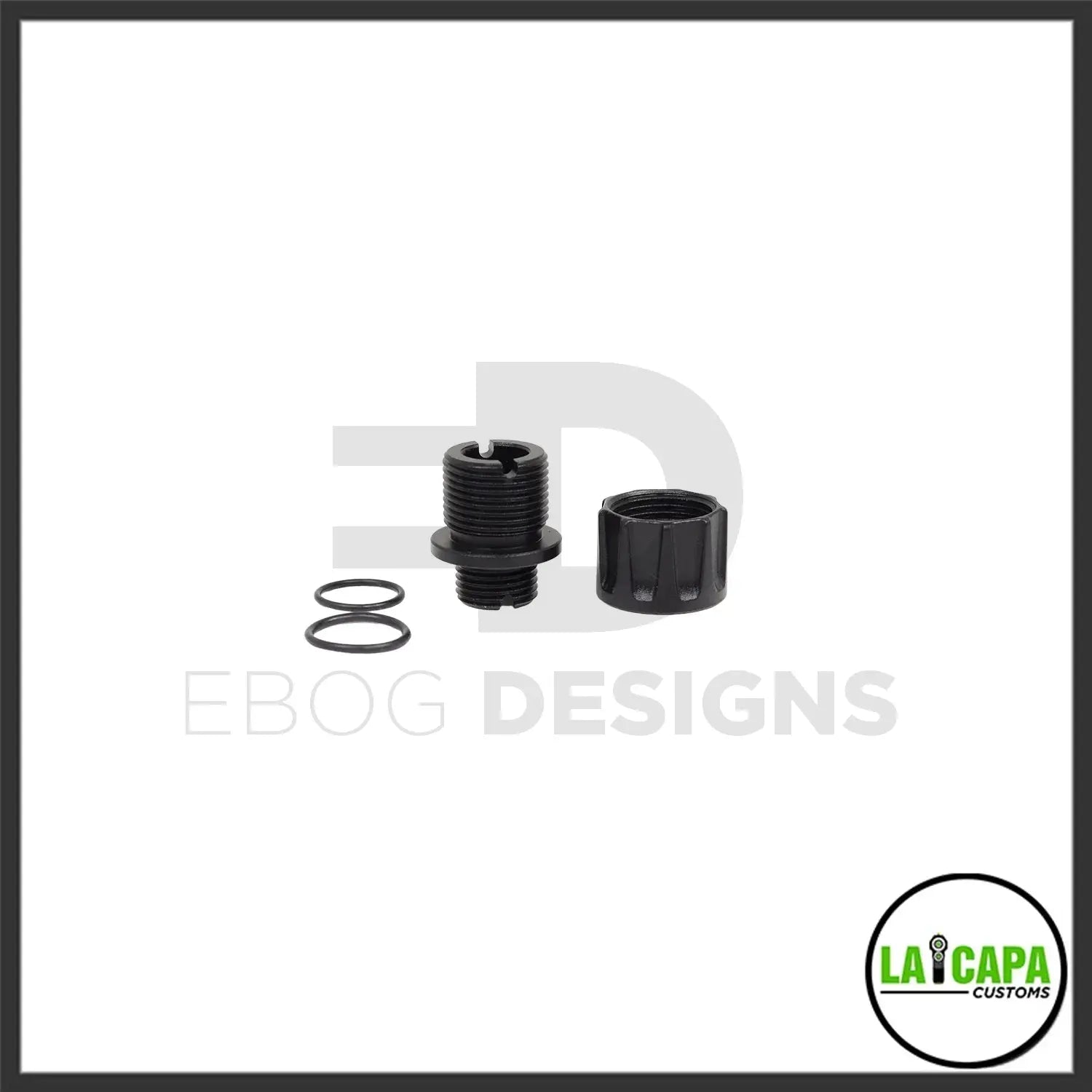 LA Capa Customs “S1” Reversible Thread Adapter for Hi Capa - Black lacapacustoms - Airsoft 