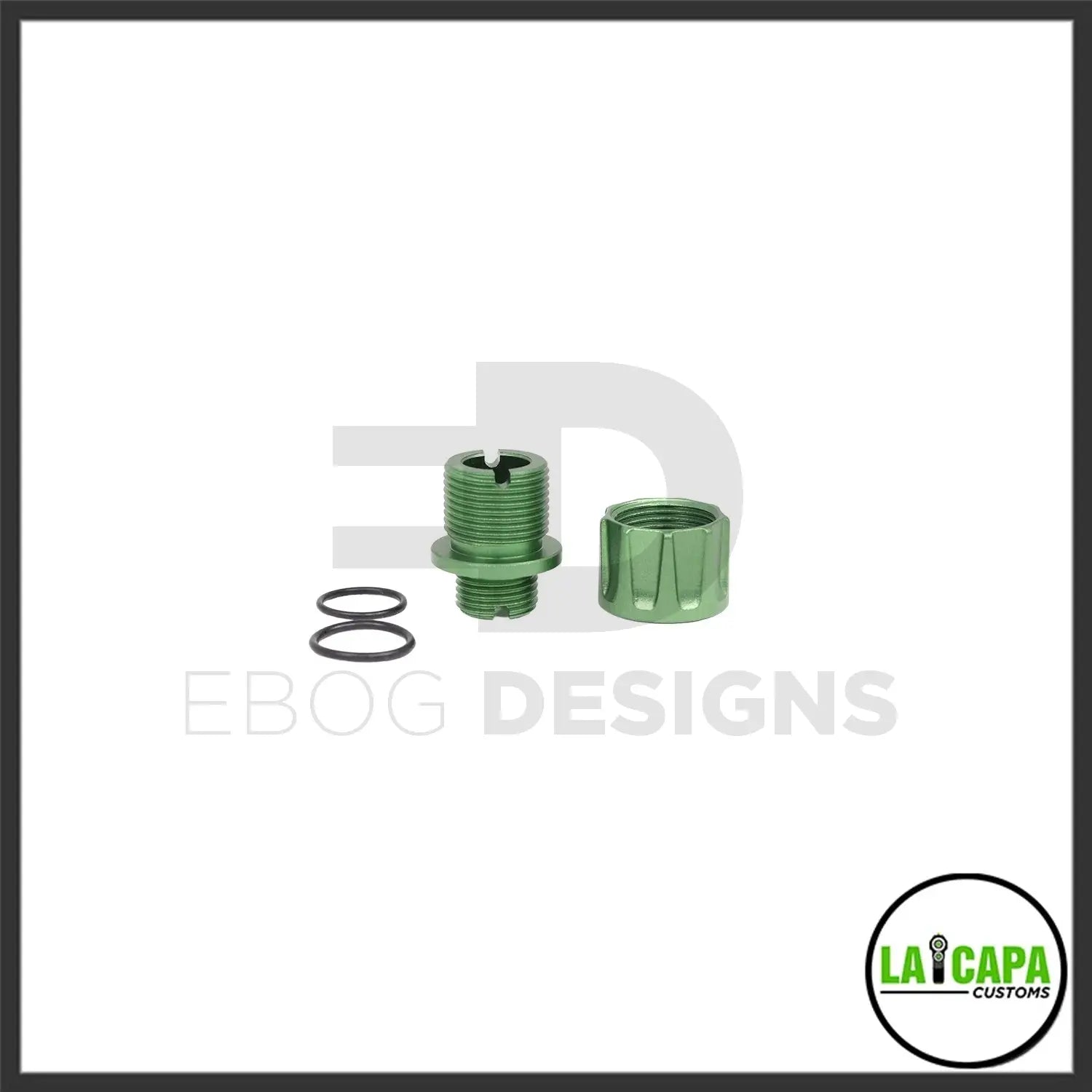 LA Capa Customs “S1” Reversible Thread Adapter for Hi Capa - Green lacapacustoms - Airsoft 
