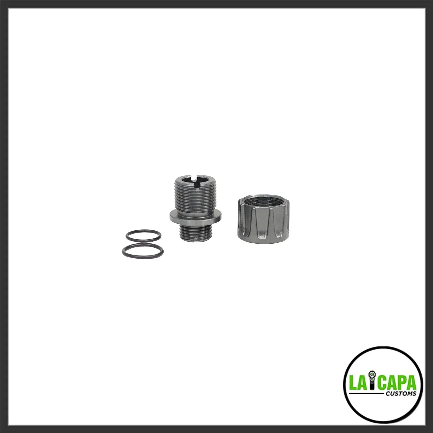 LA Capa Customs “S1” Reversible Thread Adapter for Hi Capa - Grey lacapacustoms - Airsoft 