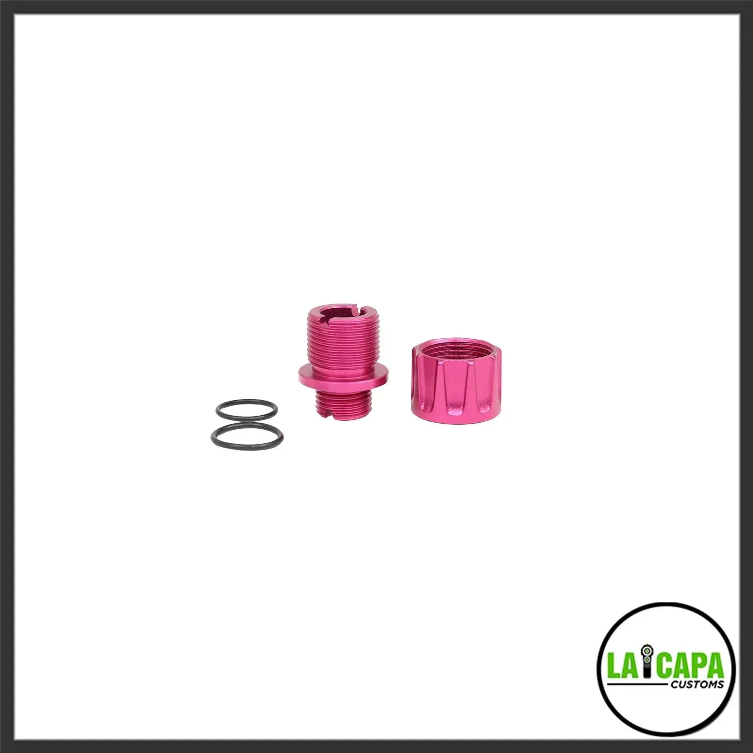 LA Capa Customs “S1” Reversible Thread Adapter for Hi Capa - Pink lacapacustoms - Airsoft 