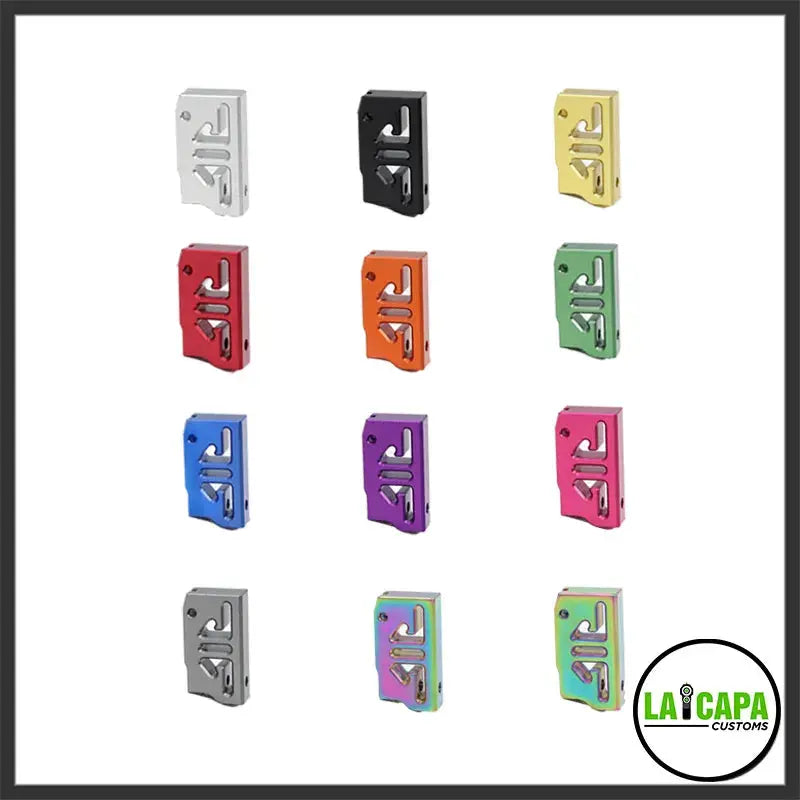 LA Capa Customs “S2” Flat Trigger For Hi Capa - Black lacapacustoms - Airsoft 
