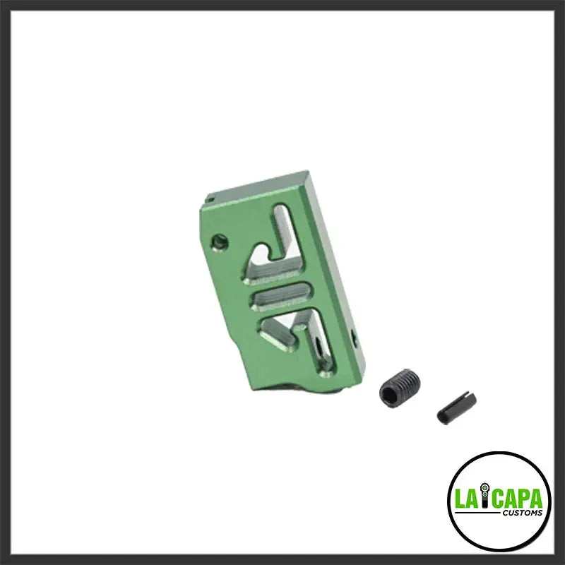 LA Capa Customs “S2” Flat Trigger For Hi Capa - Green lacapacustoms - Airsoft 