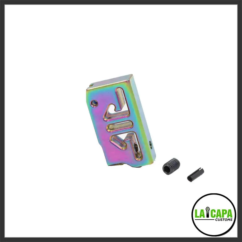 LA Capa Customs “S2” Flat Trigger For Hi Capa - Rainbow lacapacustoms - Airsoft 