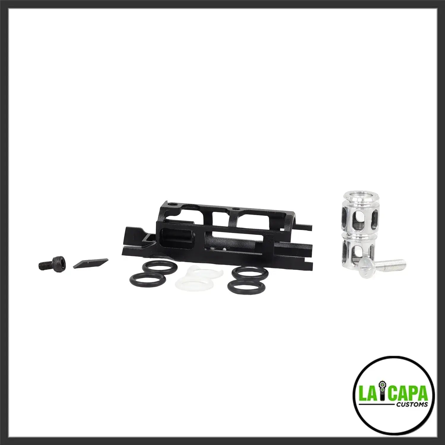 LA Capa Customs “Turbo” 7075 Blowback Unit for Hi Capa - Black lacapacustoms - Airsoft 