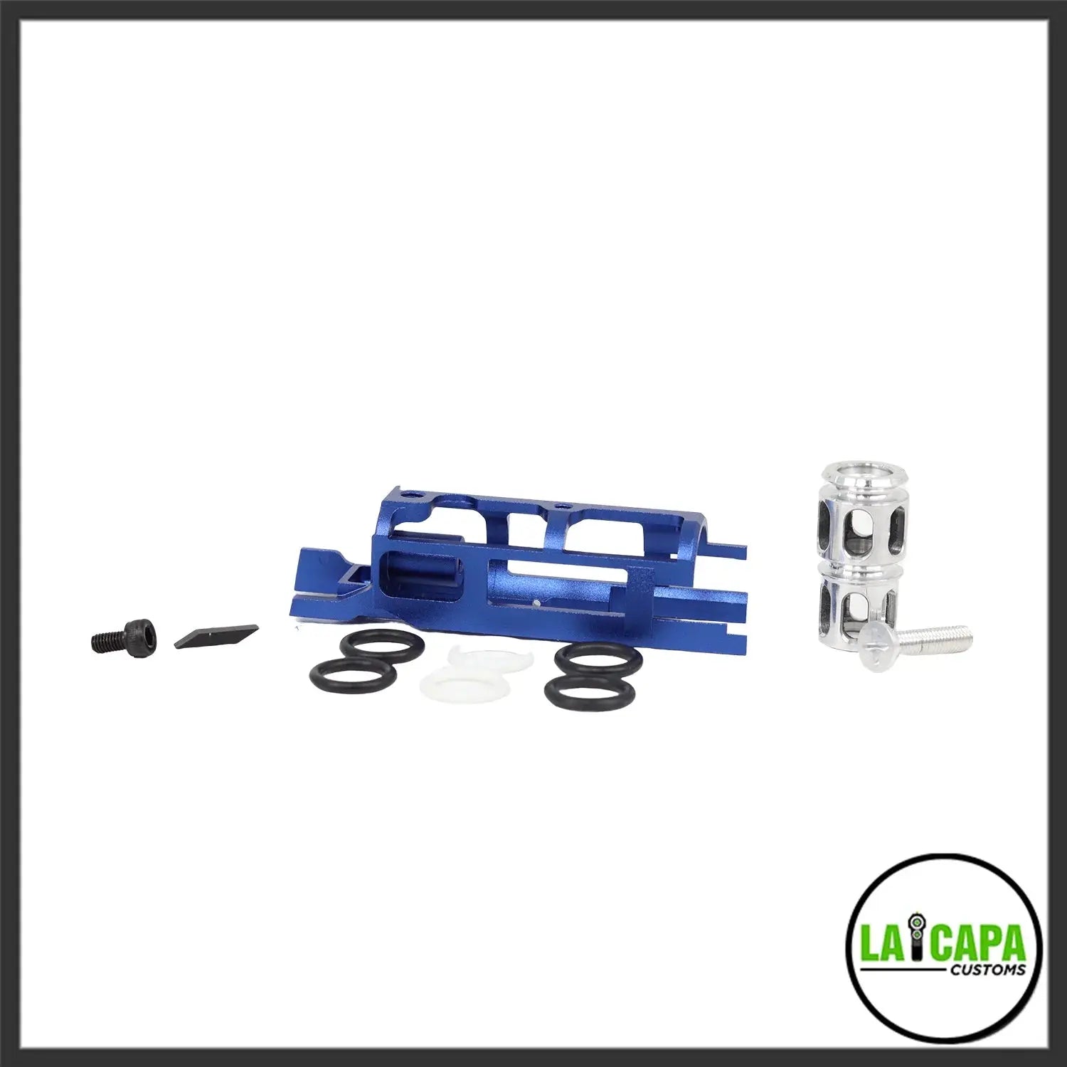 LA Capa Customs “Turbo” 7075 Blowback Unit for Hi Capa - Blue lacapacustoms - Airsoft 