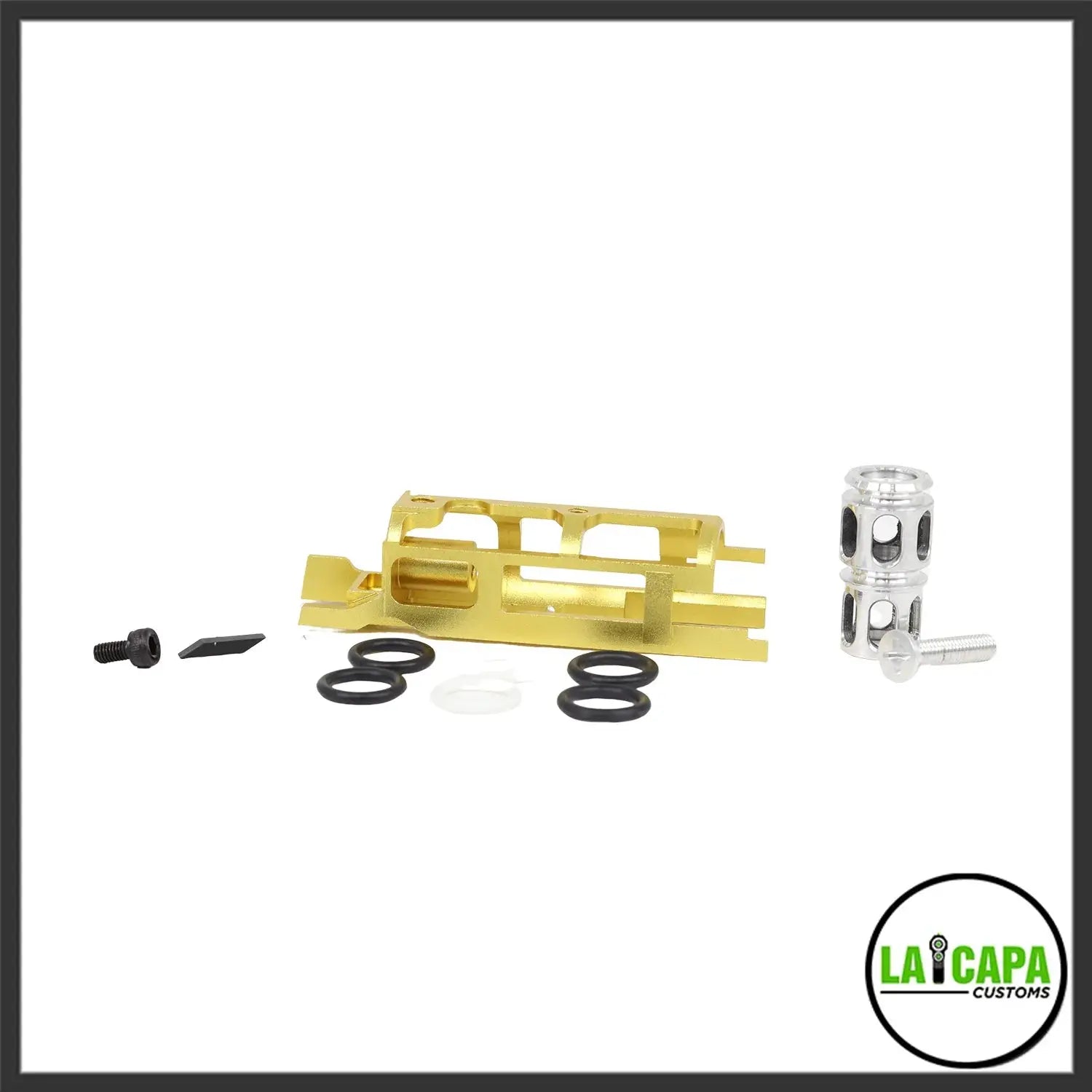 LA Capa Customs “Turbo” 7075 Blowback Unit for Hi Capa - Gold lacapacustoms - Airsoft 