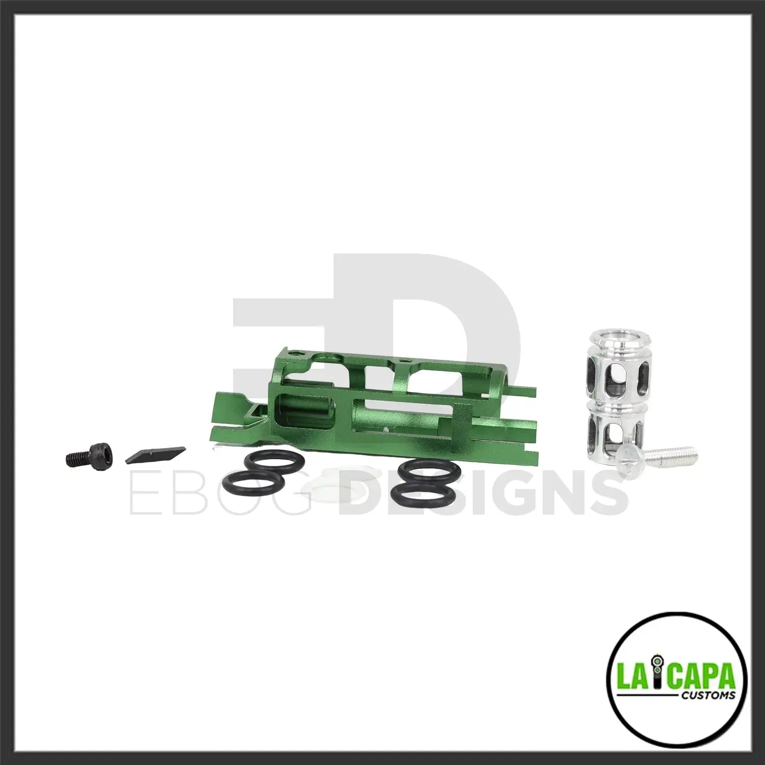 LA Capa Customs “Turbo” 7075 Blowback Unit for Hi Capa - Green lacapacustoms - Airsoft 