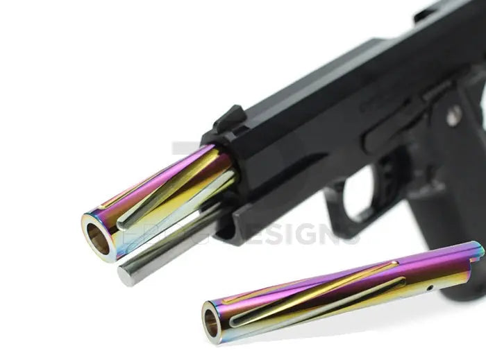 Nine Ball Fluted Twist Outer Barrel For for Marui Hi-Capa 5.1 (Rainbow) laylax - Airsoft 