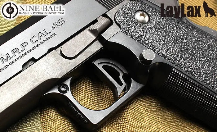 Nine Ball (Gamma) Straight Trigger For Marui Hi-Capa / M1911 / M45A1 GBB (Black) laylax - Airsoft 