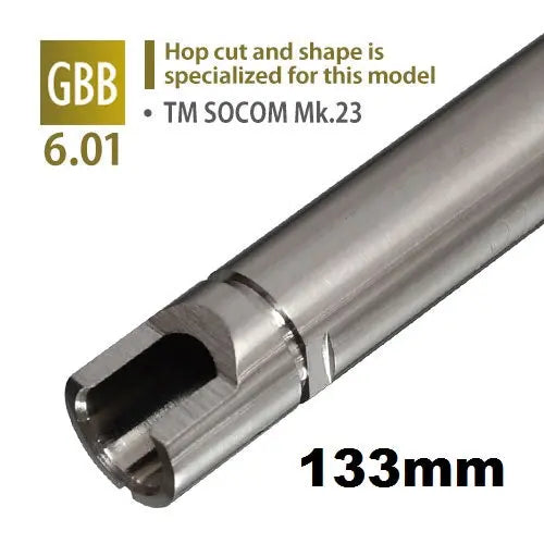 PDI VSR OPEN 133MM 6.01MM SOCOM MK23 TIGHT BORE INNER BARREL STAINLESS STEEL Ebog Designs - Airsoft 
