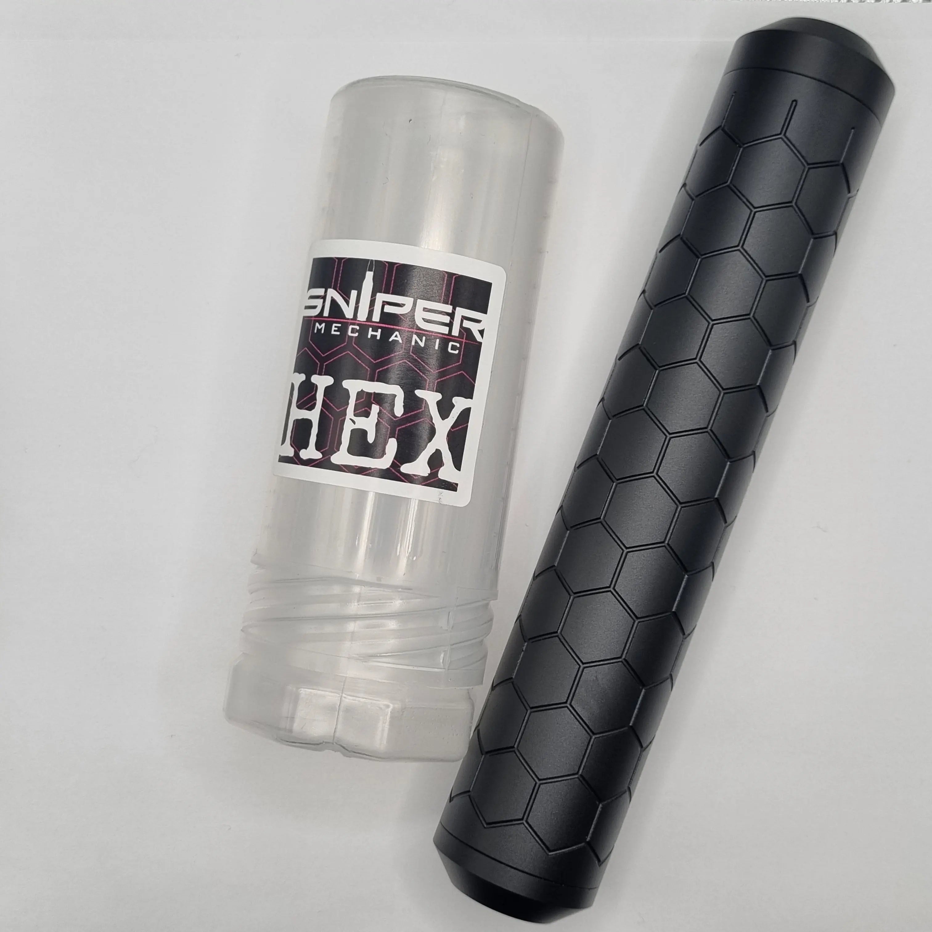 Sniper Mechanics - MK23 Hexx Suppressor - 16mm Long Sniper Mechanics - Airsoft 